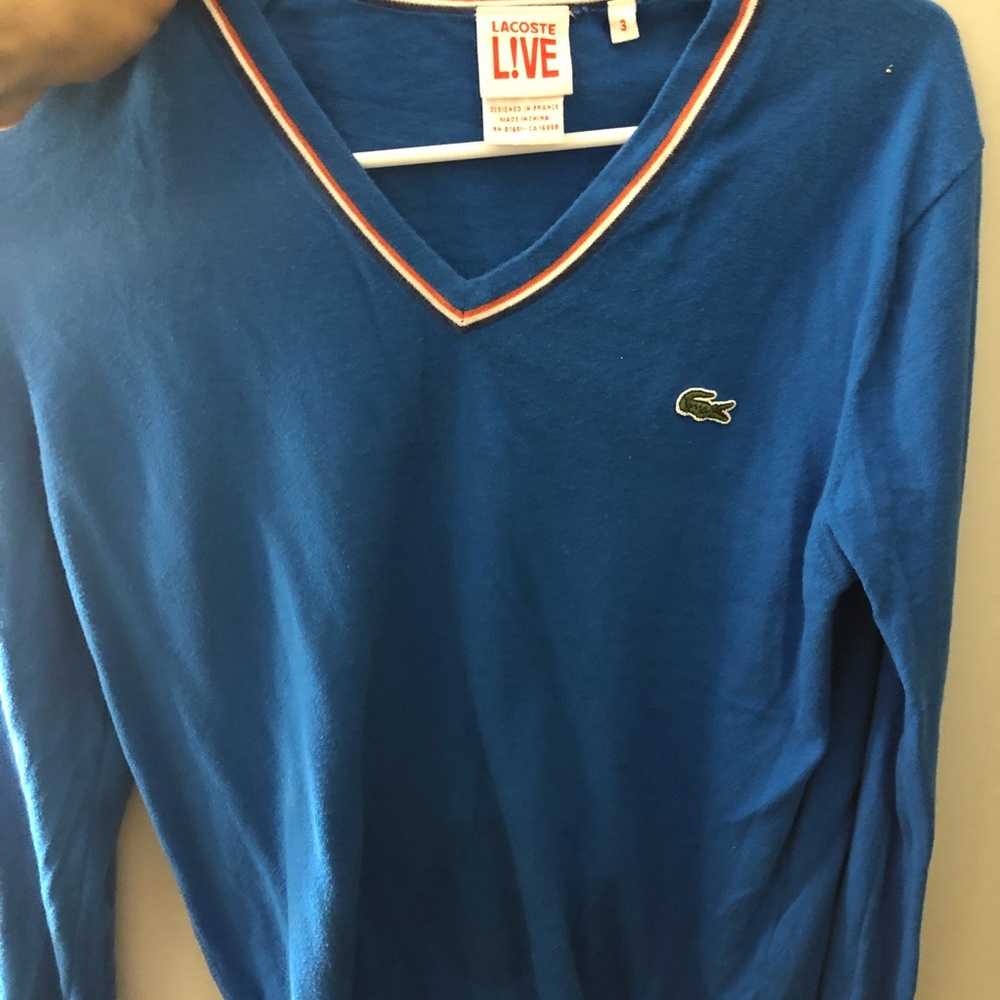 Lacoste men’s v neck sweater